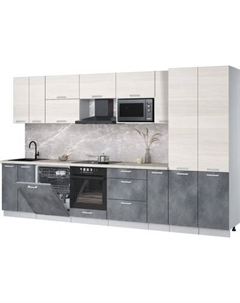 Кухонный гарнитур Интерлиния Мила Лайт 3.5-ПМ2