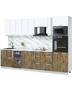 Кухонный гарнитур Интерлиния Мила Лайт 3.05-ПМ3