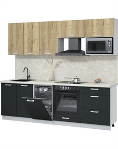 Кухонный гарнитур Интерлиния Мила Лайт 2.45-ПМ4