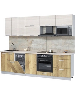 Кухонный гарнитур Интерлиния Мила Лайт 2.7-ПМ4