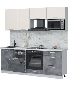 Кухонный гарнитур Интерлиния Мила Лайт 2.15-ПМ4