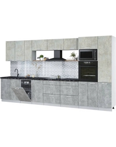 Кухонный гарнитур Интерлиния Мила Лайт 3.9-ПМ3