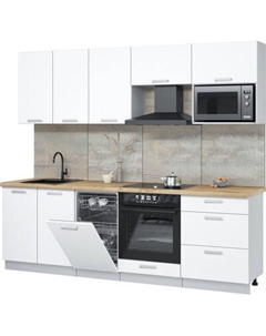 Кухонный гарнитур Интерлиния Мила Лайт 2.45-ПМ4