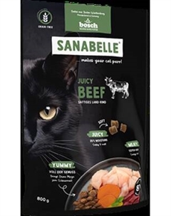 Полувлажный корм для кошек Bosch Petfood Sanabelle Juicy с говядиной Bosch petfood