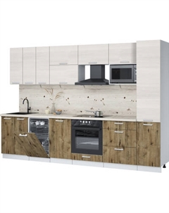 Кухонный гарнитур Интерлиния Мила Лайт 3.1-ПМ4