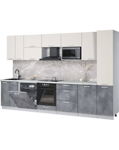 Кухонный гарнитур Интерлиния Мила Лайт 3.3-ПМ2