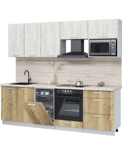 Кухонный гарнитур Интерлиния Мила Лайт 2.45-ПМ4