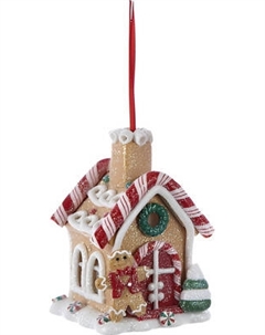 Елочная игрушка Kurt S. Adler Christmas 2024. Пряничный домик / D1477 Kurt s. adler