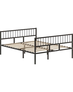 Полуторная кровать Домаклево Металика В3+В3 140x190