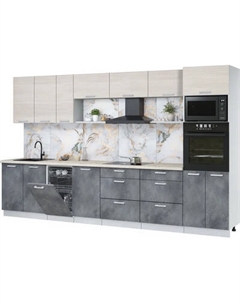 Кухонный гарнитур Интерлиния Мила Лайт 3.5-ПМ3