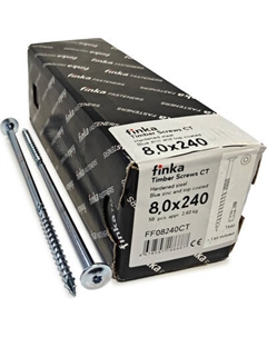 Шуруп Finka Timber Screws CT Конструкционный по дереву TORX40 8x240 тарелка