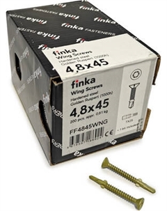 Шуруп Finka Wing Screws С крыльчаткой флюгель 4.8x45 со сверлом TORX25
