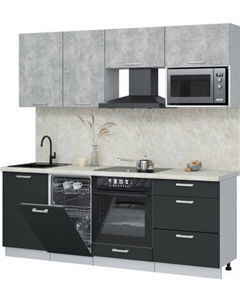 Кухонный гарнитур Интерлиния Мила Лайт 2.15-ПМ4