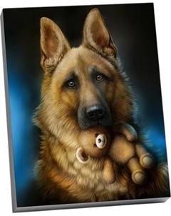 Картина по номерам Молли Немецкая Овчарка 40x50 / HR0616 Molli