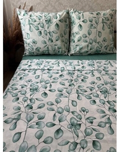 Комплект постельного белья Блакiт Эвкалипт зеленый Дуэт 50х70 41272/0 / 609502/571112 К