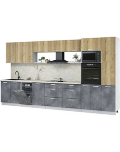 Кухонный гарнитур Интерлиния Мила Лайт 3.9-ПМ3