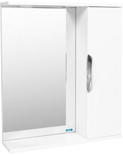 Шкаф с зеркалом для ванной Viant Лима 70 / VLIM70-ZSH