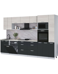 Кухонный гарнитур Интерлиния Мила Лайт 3.3-ПМ1