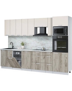 Кухонный гарнитур Интерлиния Мила Лайт 3.05-ПМ3