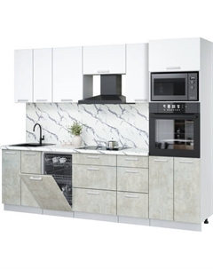 Кухонный гарнитур Интерлиния Мила Лайт 2.65-ПМ3