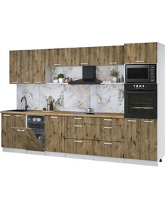 Кухонный гарнитур Интерлиния Мила Лайт 3.3-ПМ3