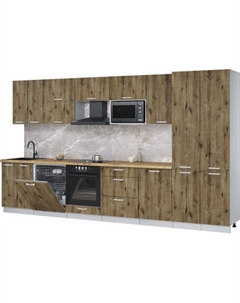 Кухонный гарнитур Интерлиния Мила Лайт 3.7-ПМ2