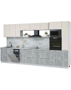 Кухонный гарнитур Интерлиния Мила Лайт 3.8-ПМ3