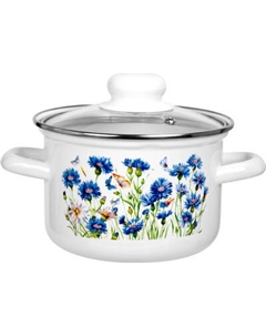 Кастрюля Лысьвенские эмали Васильки С-1608САП2/4ЭК