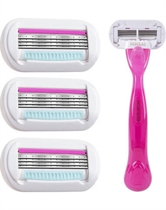 Бритвенный станок Glamify 4 лезвия + 3 касеты