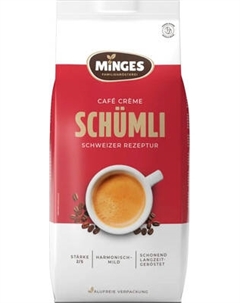 Кофе в зернах Minges Cafe Creme Schumli 2 100% арабика