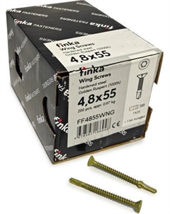 Шуруп Finka Wing Screws С крыльчаткой флюгель 4.8x55 со сверлом TORX25