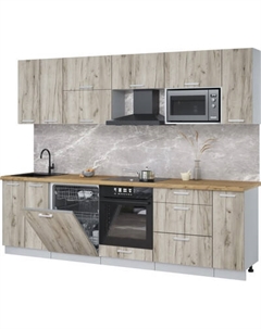 Кухонный гарнитур Интерлиния Мила Лайт 2.7-ПМ2