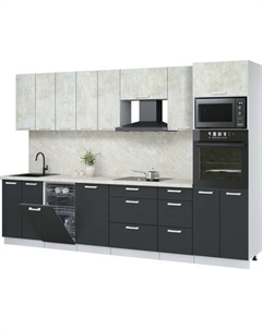 Кухонный гарнитур Интерлиния Мила Лайт 3.1-ПМ3