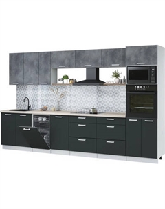 Кухонный гарнитур Интерлиния Мила Лайт 3.5-ПМ3