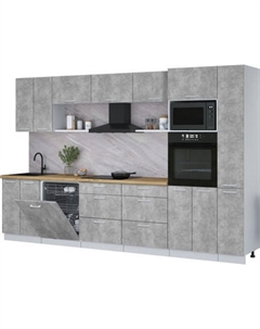 Кухонный гарнитур Интерлиния Мила Лайт 3.3-ПМ1