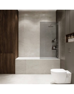 Стеклянная шторка для ванны Benetto Wide Open BEN_802_SL_T