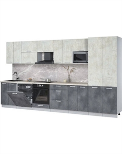 Кухонный гарнитур Интерлиния Мила Лайт 3.8-ПМ2