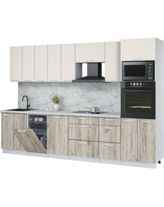 Кухонный гарнитур Интерлиния Мила Лайт 3.1-ПМ3