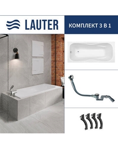 Ванна чугунная Lauter Regina 21014171 / 170x80 с сифоном 21Y32000