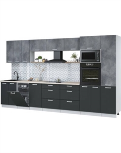 Кухонный гарнитур Интерлиния Мила Лайт 3.7-ПМ3