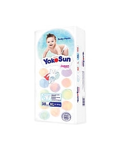 Подгузники-трусики детские YokoSun XL от 12 до 20кг Yokosun