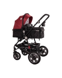 Детская универсальная коляска Lorelli Lora 2 в 1 Luxe Red Elephants / 10021272187