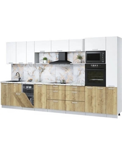 Кухонный гарнитур Интерлиния Мила Лайт 3.8-ПМ3