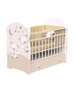 Детская кроватка VDK Funny Bears маятник и ящик Vdk