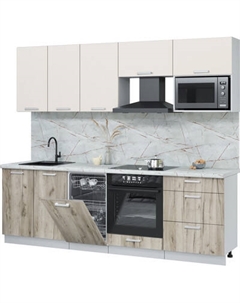 Кухонный гарнитур Интерлиния Мила Лайт 2.45-ПМ4