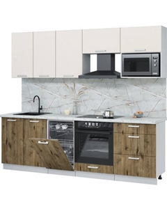 Кухонный гарнитур Интерлиния Мила Лайт 2.45-ПМ4