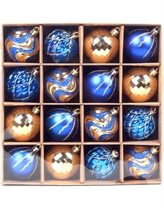 Набор шаров новогодних Золотая сказка 592454