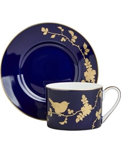 Чашка с блюдцем Lefard Golden Birds 419-134