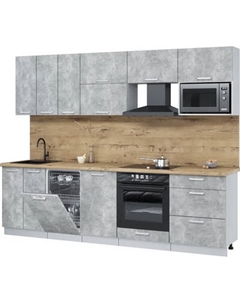 Кухонный гарнитур Интерлиния Мила Лайт 2.7-ПМ4