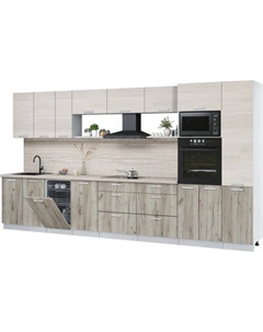 Кухонный гарнитур Интерлиния Мила Лайт 3.9-ПМ3